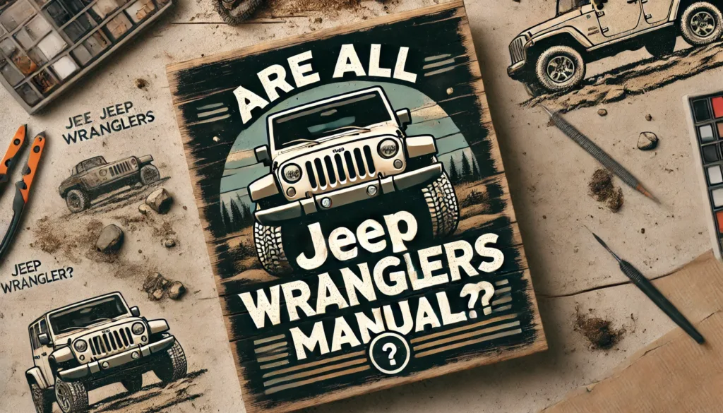 Are All Jeep Wranglers Manual